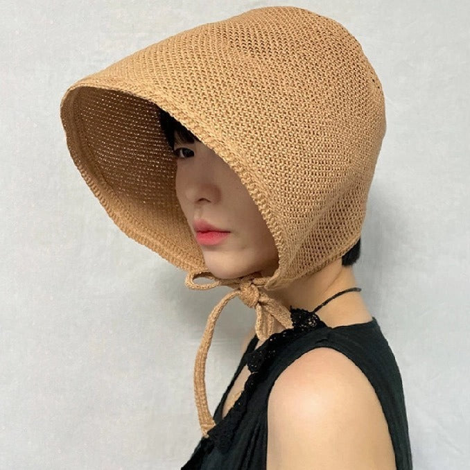 Women’s French Style Bucket Hat – Wide Brim Linen Sun Hat